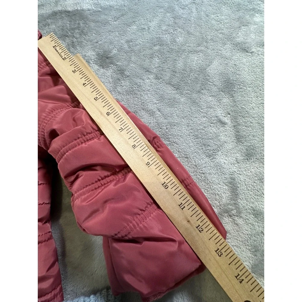 Calvin Klein‎ Girls Puffer Jacket Winter Coat Faux Fur Hood Sz 2T Warm Cozy Snow
